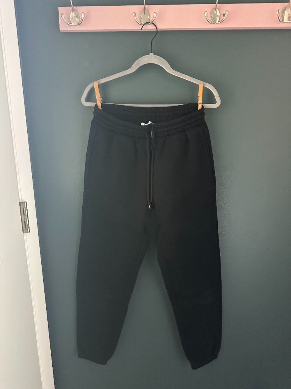 Black Pinspark Unisex Sweatpants - Size M